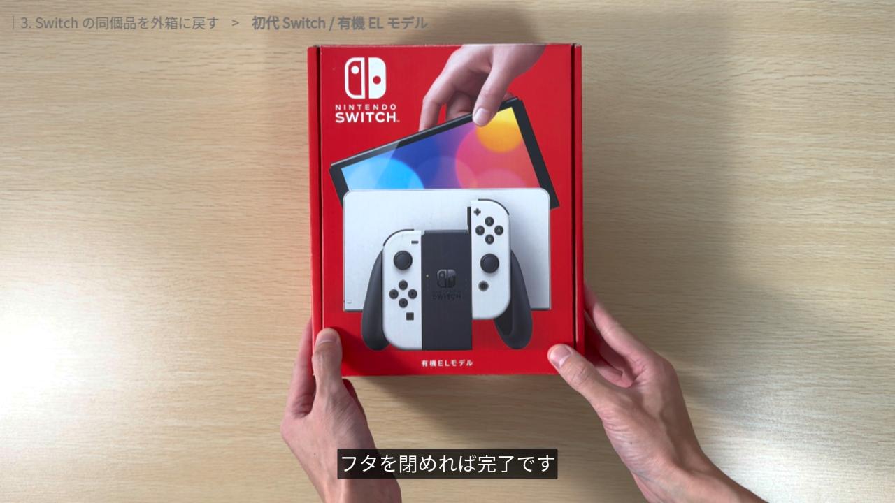 同梱品を箱に戻した状態