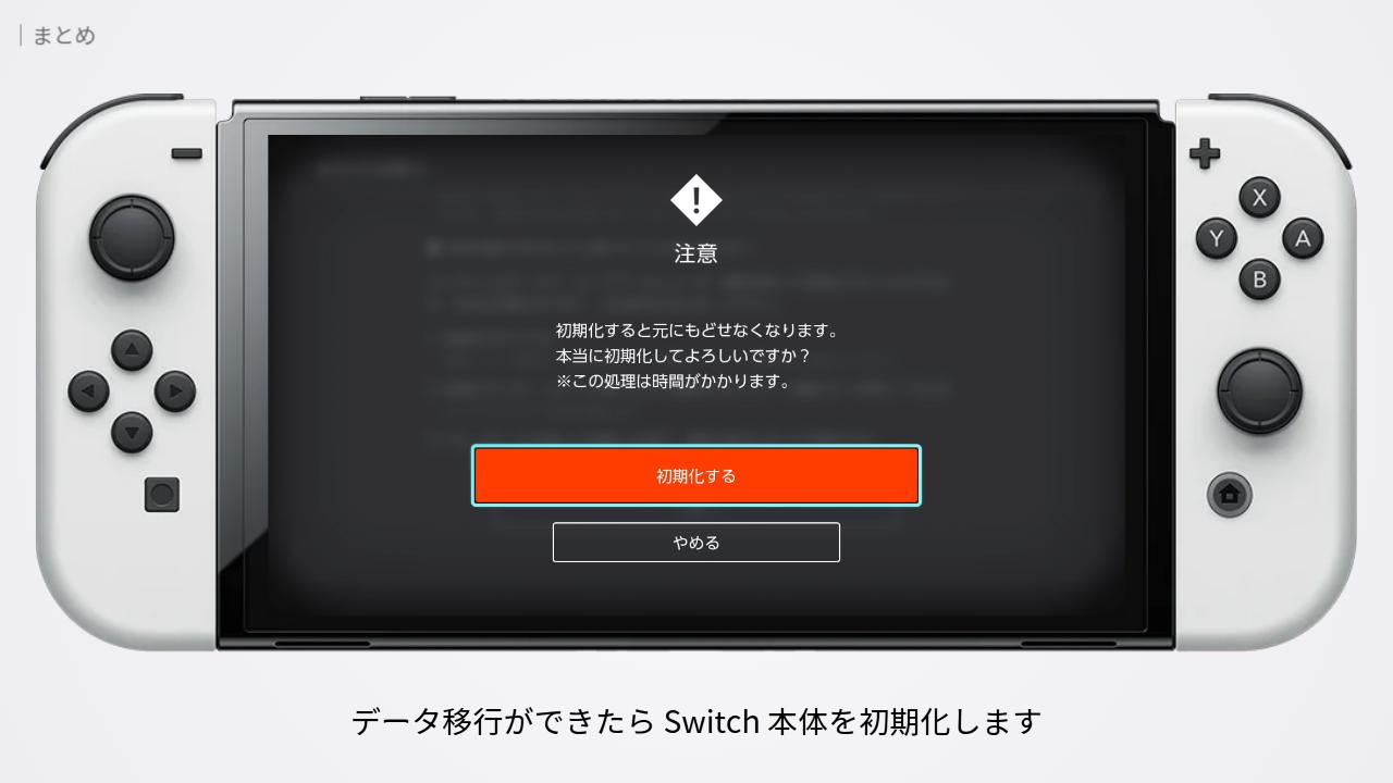 Switch 本体の初期化
