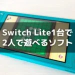 Switch Lite1台で2人で遊べるおすすめソフト