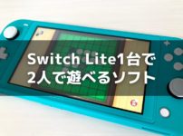 Switch Lite1台で2人で遊べるおすすめソフト