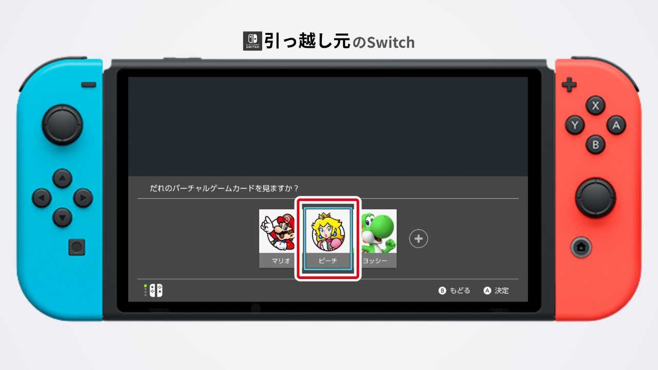 ユーザー選択画面