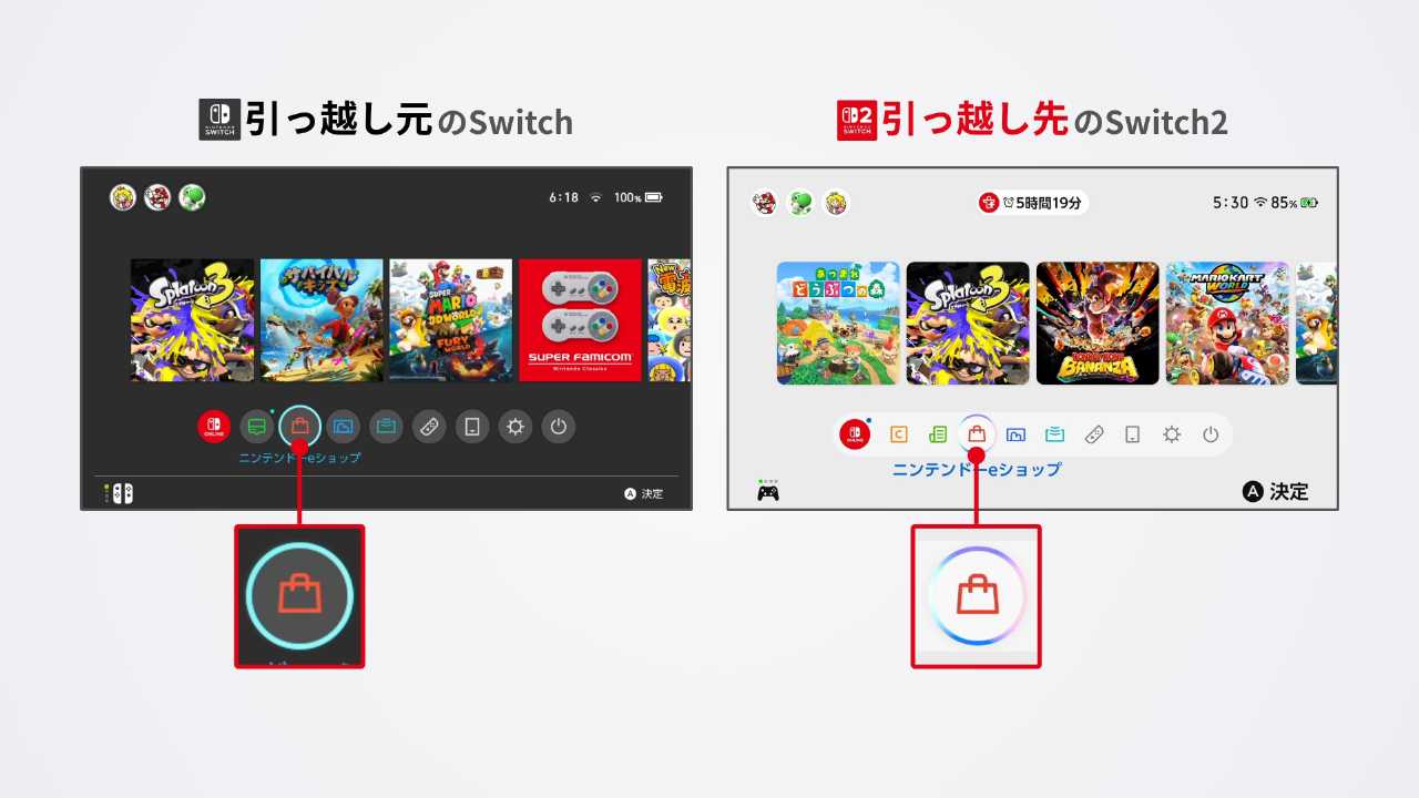 ニンテンドーeショップを起動