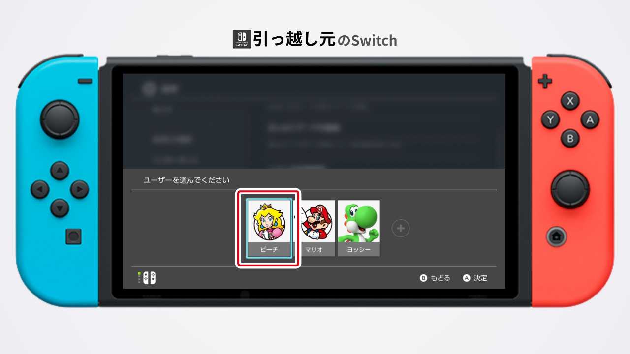ユーザー選択画面