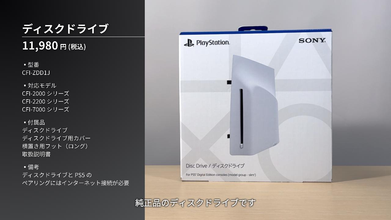 ディスクドライブのスペック